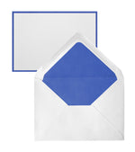 CRW 5 Cartes A6 + 5 Env C6 colorés-Correspondance-Crown Mill-Bleu Royal-Papeterie du Dôme
