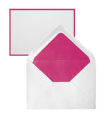 CRW 5 Cartes A6 + 5 Env C6 colorés-Correspondance-Crown Mill-Fuchsia-Papeterie du Dôme