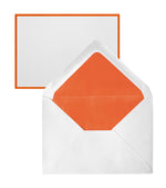CRW 5 Cartes A6 + 5 Env C6 colorés-Correspondance-Crown Mill-Orange-Papeterie du Dôme