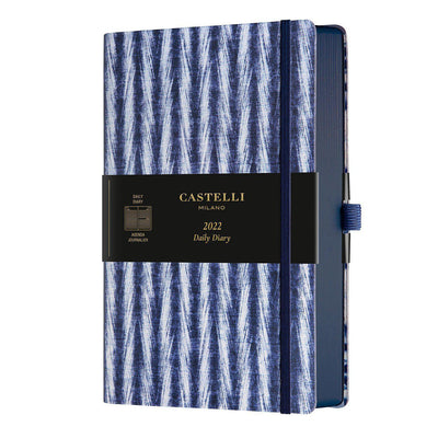 CTLI Agenda Shibori Médium Journalier-Agenda-Castelli Milano-2022-Twill-Papeterie du Dôme