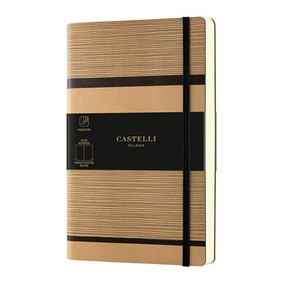 CTLI Carnet Tatami Médium Ligné-Carnet-Castelli Milano-Beige Capuccino-Papeterie du Dôme