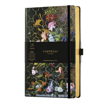 CTLI Carnet Vintage Floral Médium Ligné-Carnet-Castelli Milano-Peony-Papeterie du Dôme
