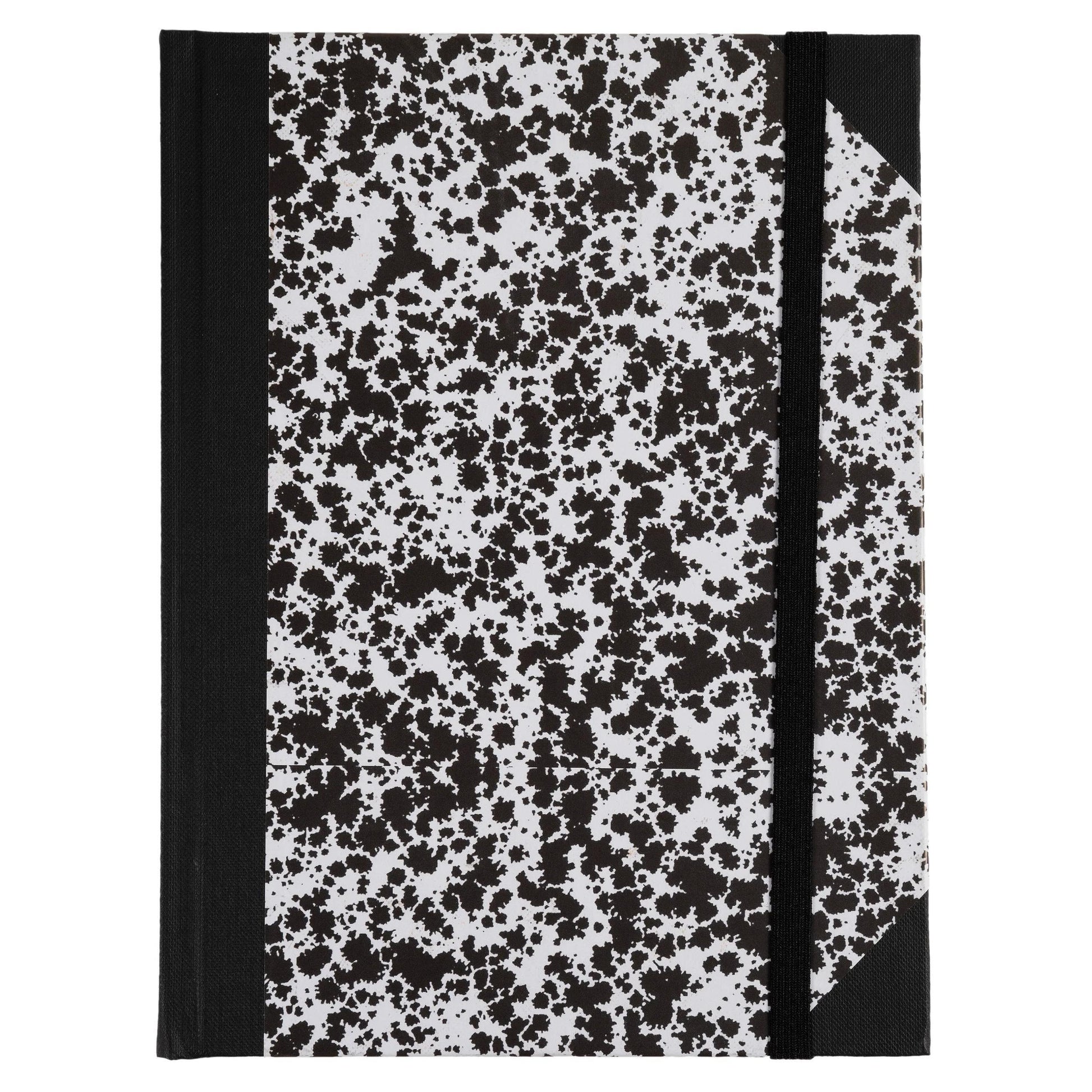 DPHN Carnet Marbré 22x17 Ligné 192p Elastique-Carnet-Le Dauphin-Papeterie du Dôme