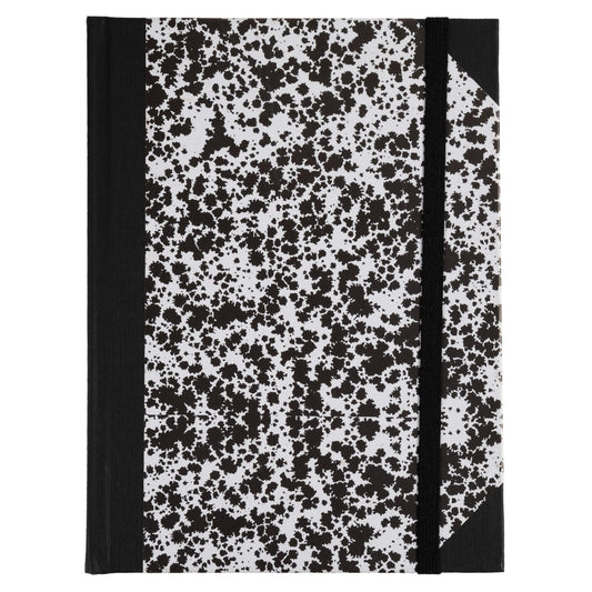 DPHN Carnet Marbré 22x17 Ligné 192p Elastique-Carnet-Le Dauphin-Papeterie du Dôme