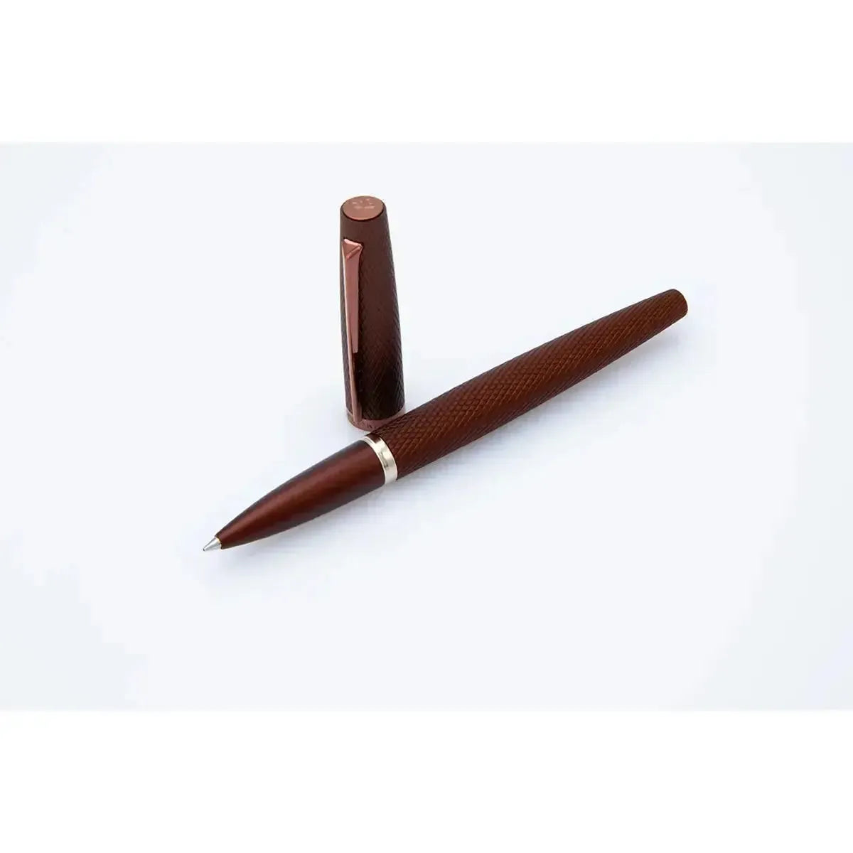 DPM Viper Marron Guilloché Stylo Roller-Stylo Roller-Diplomat-Papeterie du Dôme