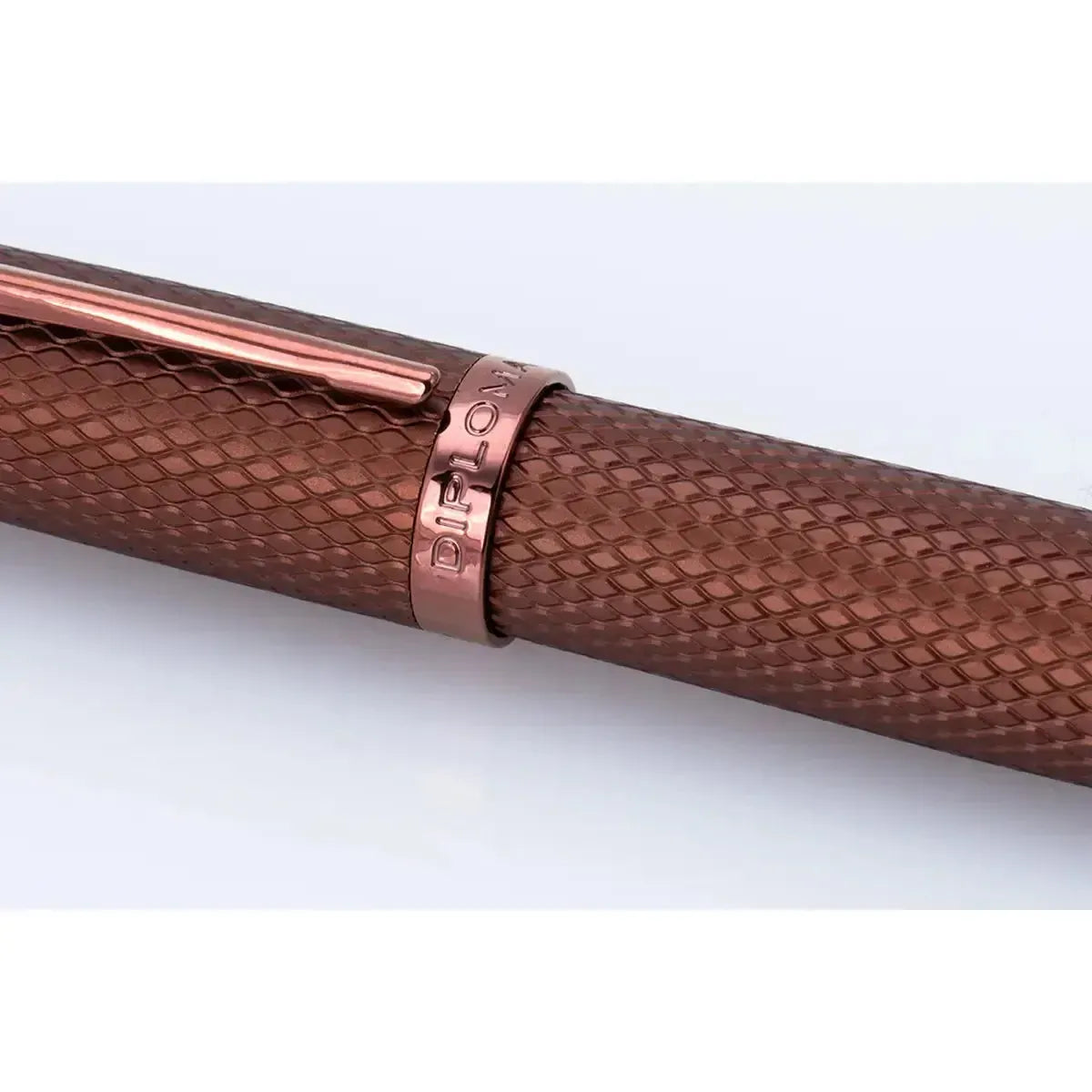 DPM Viper Marron Guilloché Stylo Roller-Stylo Roller-Diplomat-Papeterie du Dôme