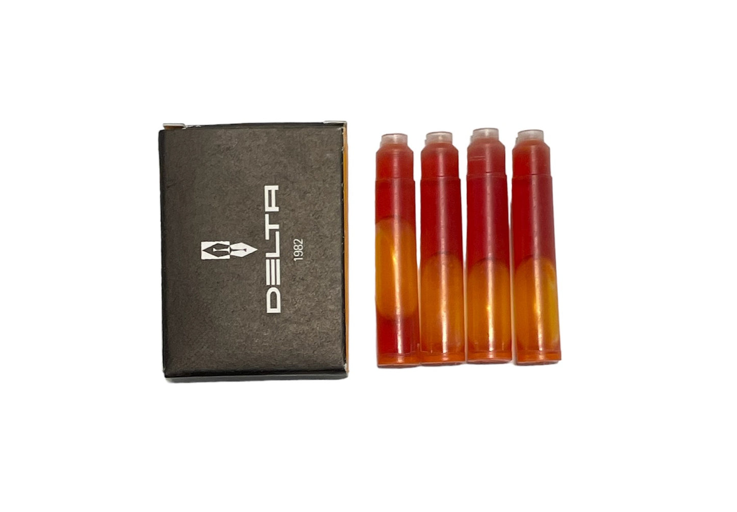 Delta Boîte 4 cartouches-Encre-Delta-Orange-Papeterie du Dôme