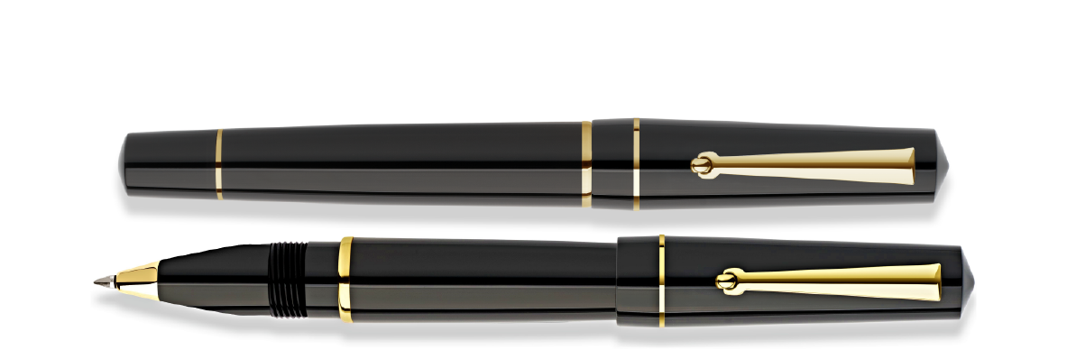 Delta Dune Nera Palladium Stylo Roller-Stylo Roller-Delta-Papeterie du Dôme