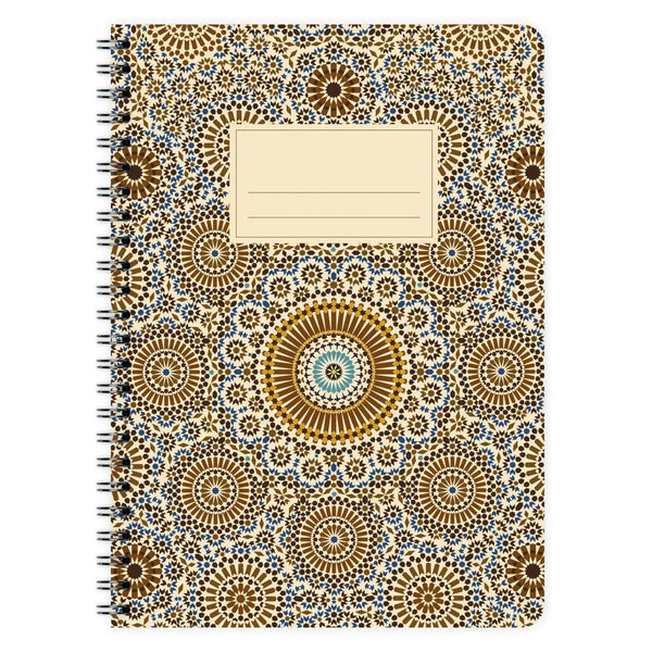 EMA Carnet Spirale Motif A5-Carnet-etmamu-Marocain-Nr. 2-Uni-Papeterie du Dôme