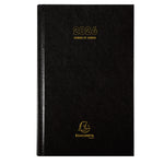 EXA Agenda Bureau Carré Euros et Cents Journalier-Agenda-Exacompta-2026-Noir-Papeterie du Dôme