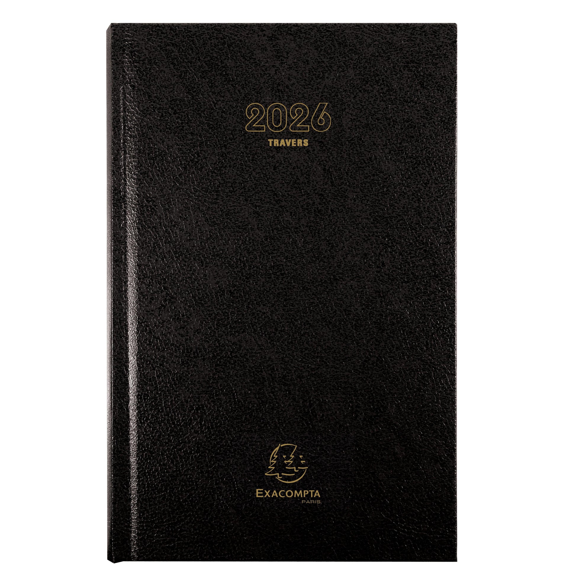 EXA Agenda Bureau Carré Travers Journalier-Agenda-Exacompta-2026-Noir-Papeterie du Dôme