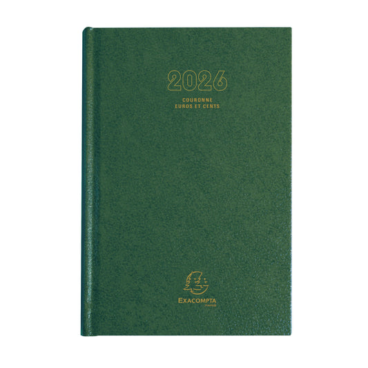 EXA Agenda Bureau Couronne Euros et Cents Journalier-Agenda-Exacompta-Papeterie du Dôme