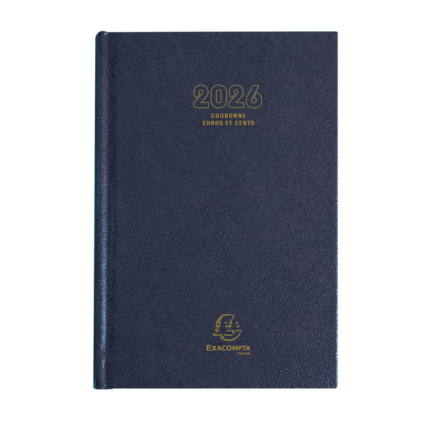 EXA Agenda Bureau Couronne Euros et Cents Journalier-Agenda-Exacompta-Papeterie du Dôme