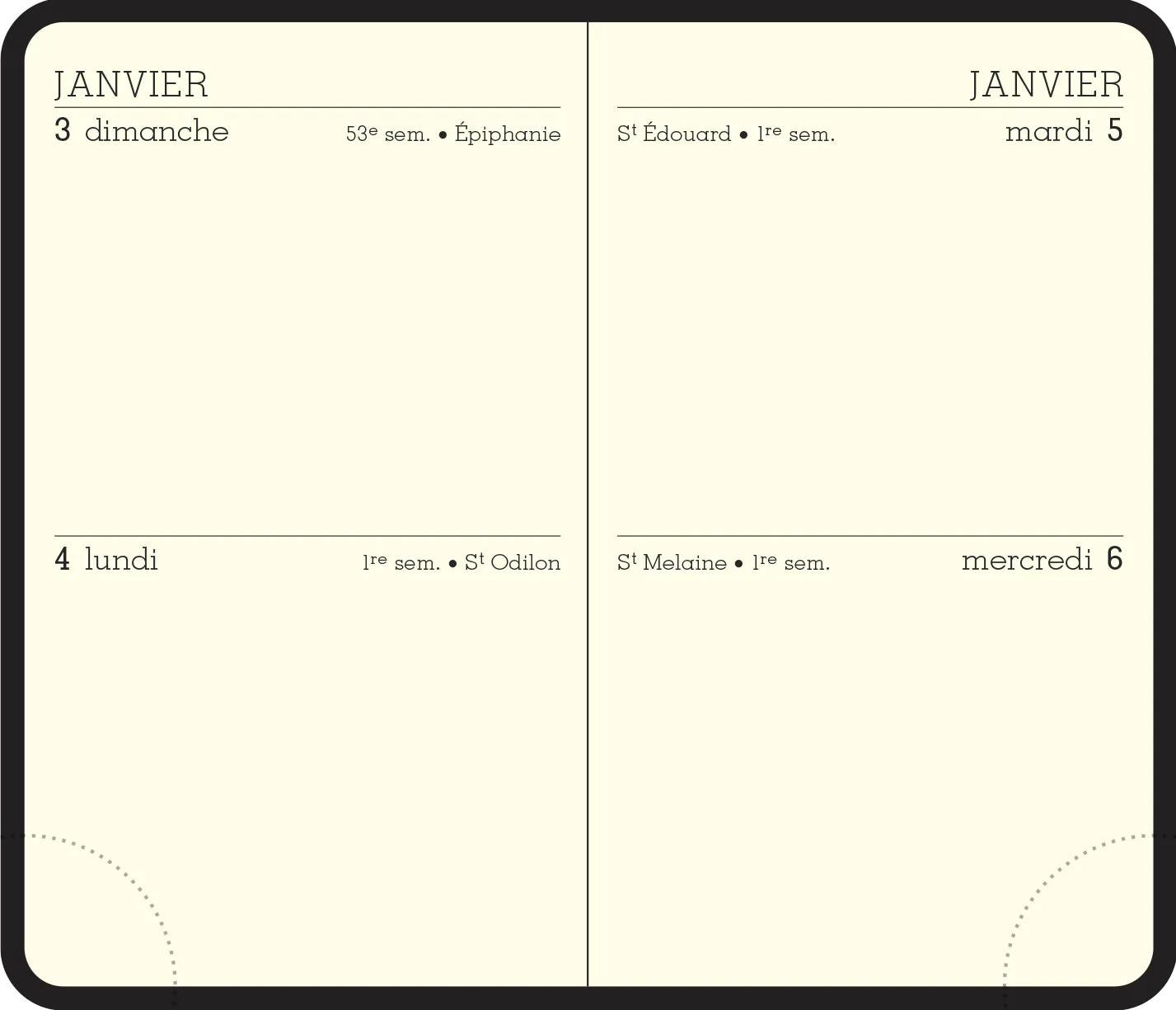 EXA Agenda Duo Kaa 2J/P 75x115 Fermeture-Agenda-Exacompta-Papeterie du Dôme