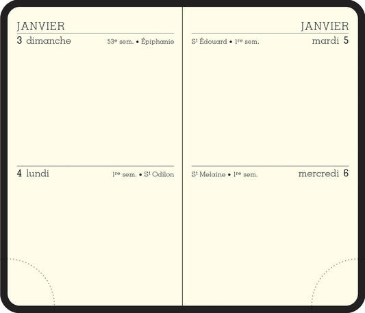 EXA Agenda Duo Kaa 2J/P 75x115 Fermeture-Agenda-Exacompta-Papeterie du Dôme