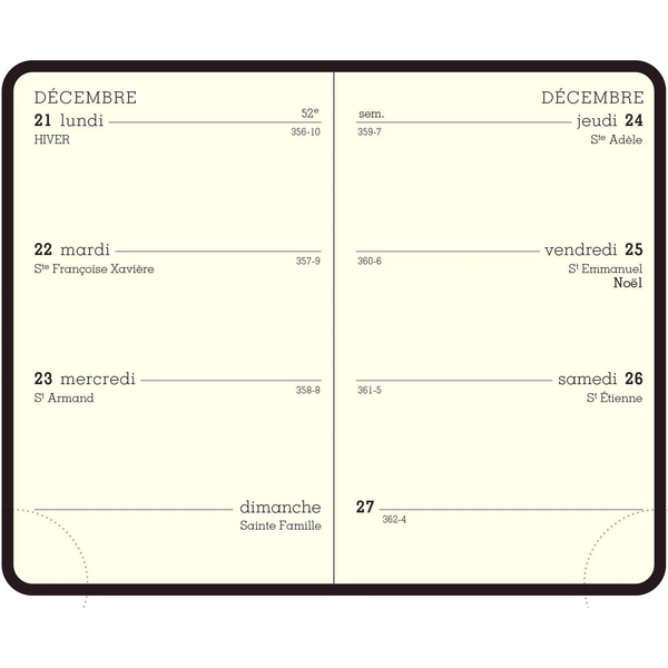 EXA Agenda Duo Kaa Semainier 75x115-Agenda-Exacompta-Papeterie du Dôme