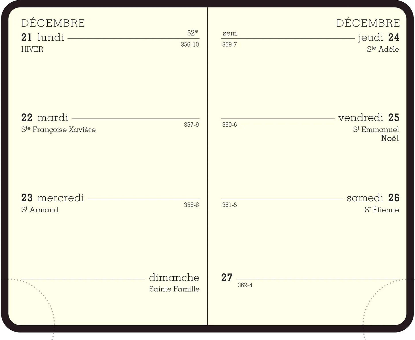 EXA Agenda Duo Kaa Semainier 75x115-Agenda-Exacompta-Papeterie du Dôme