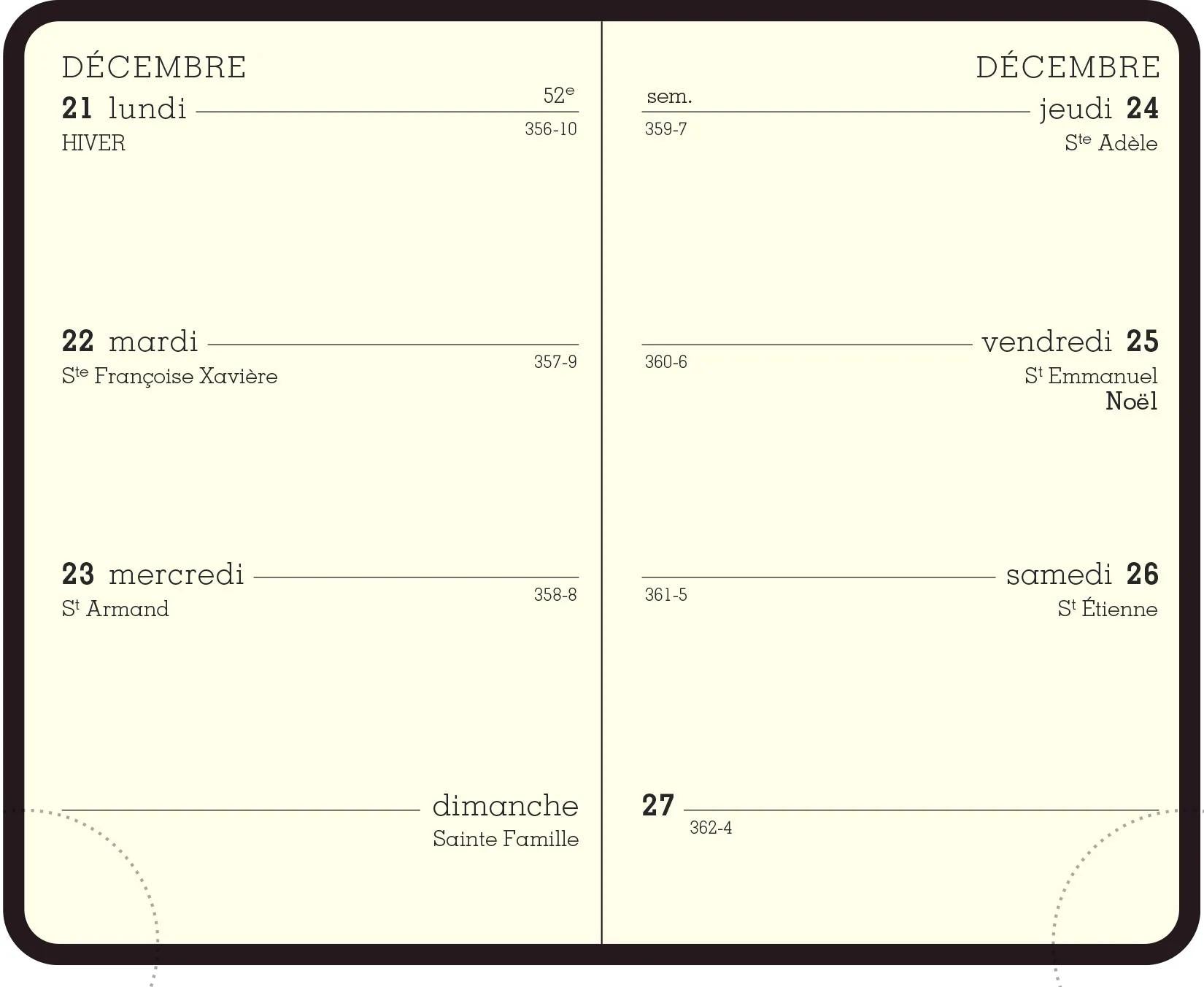 EXA Agenda Duo Kaa Semainier 75x115-Agenda-Exacompta-Papeterie du Dôme