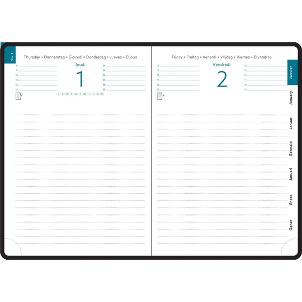 EXA Agenda Easyday Ondine Journalier-Agenda-Exacompta-Papeterie du Dôme