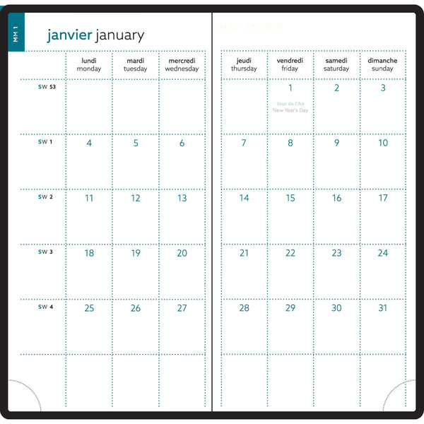EXA Agenda Easytime 17 Mini Labo Semainier-Agenda-Exacompta-Papeterie du Dôme