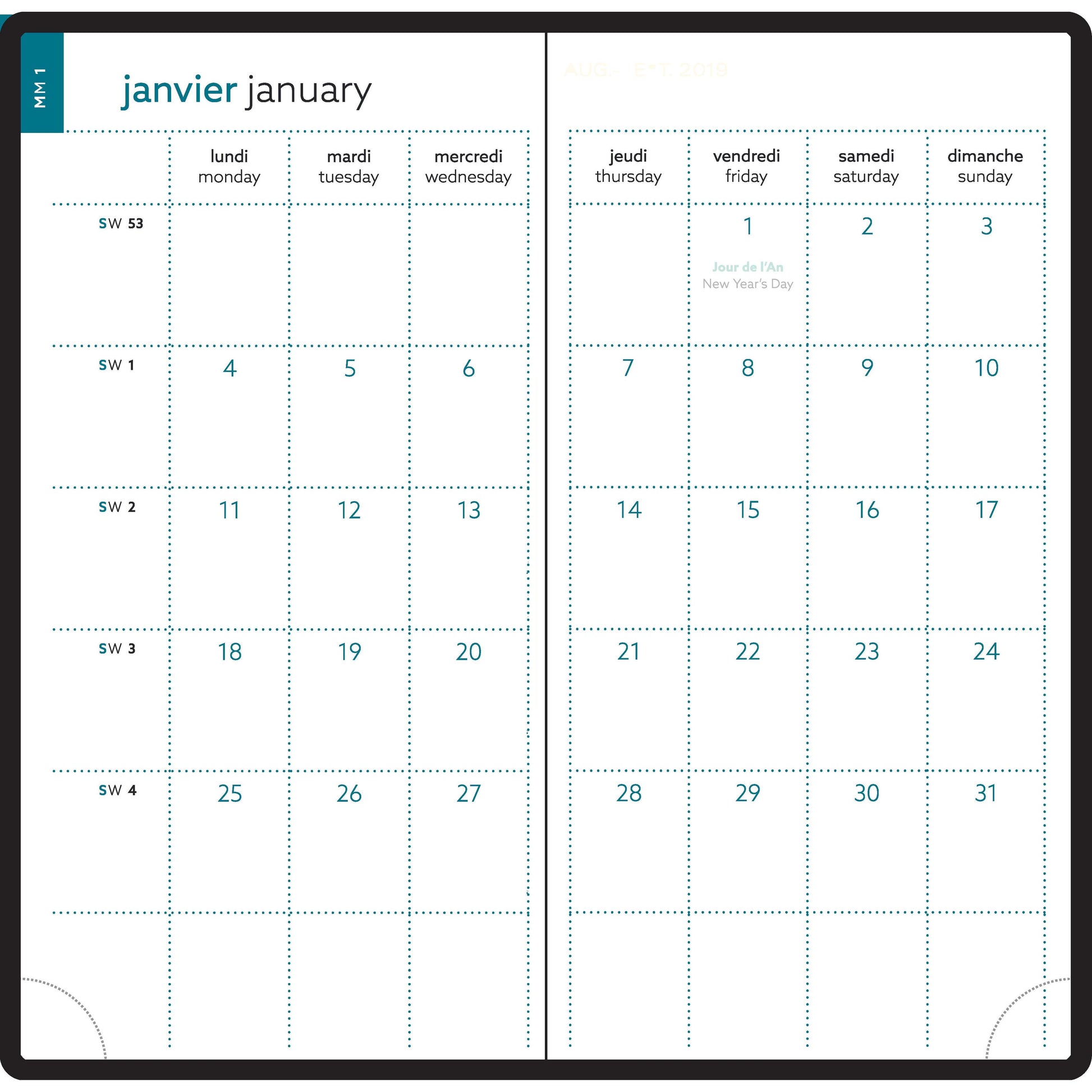 EXA Agenda Easytime 17 Mini Labo Semainier-Agenda-Exacompta-Papeterie du Dôme