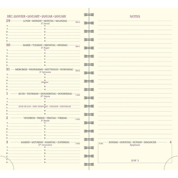 EXA Agenda Espace 16 S Végétal Semainier-Agenda-Exacompta-Papeterie du Dôme