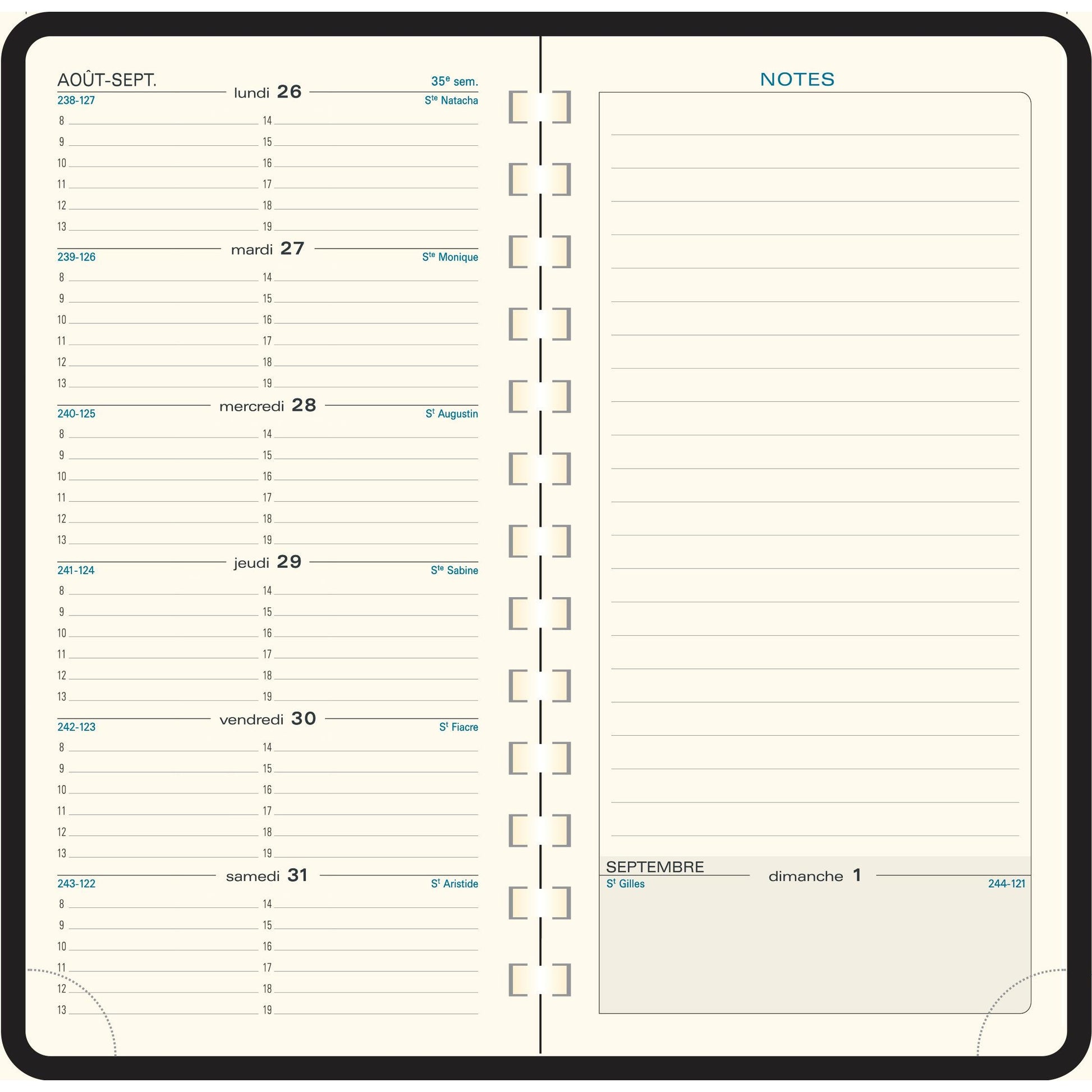 EXA Agenda Espace 17 S Bellagio Semainier-Agenda-Exacompta-Papeterie du Dôme