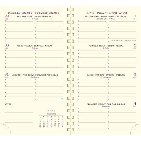 EXA Agenda Eurotime 16 S Duo Kaa Semainier-Agenda-Exacompta-Papeterie du Dôme