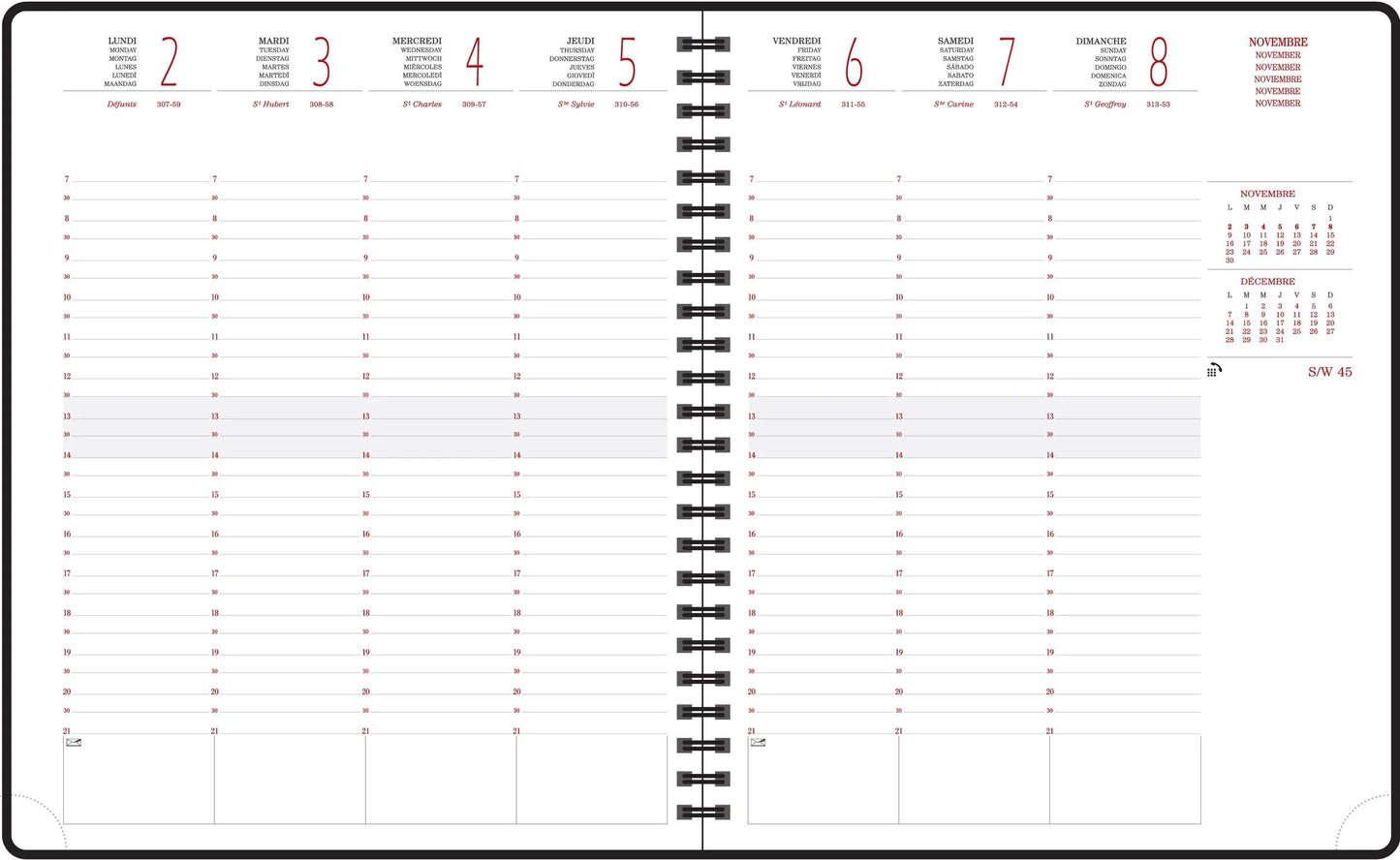 EXA Agenda Eurotime 22 S Forever Semainier-Agenda-Exacompta-Papeterie du Dôme