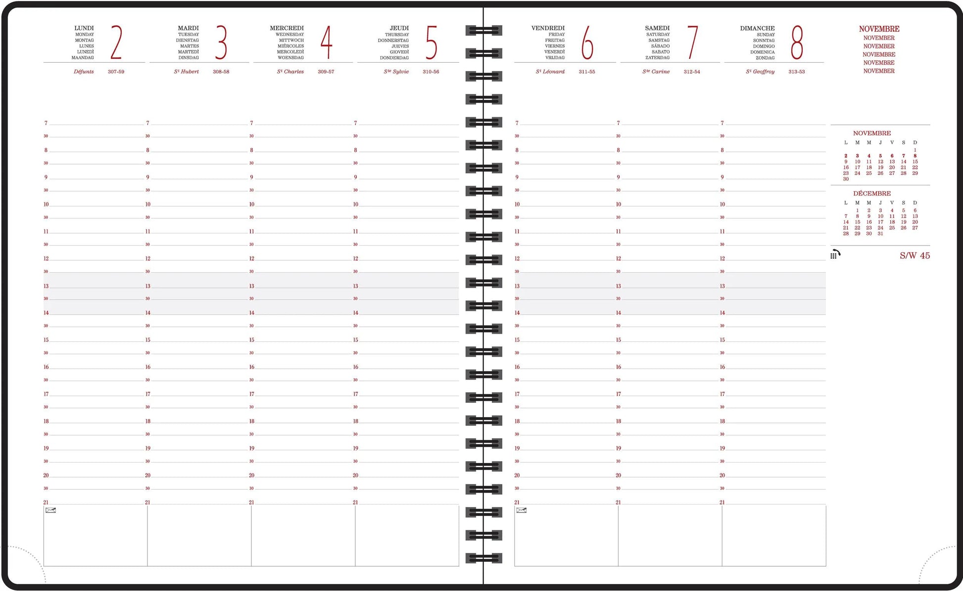 EXA Agenda Eurotime 22 S Forever Semainier-Agenda-Exacompta-Papeterie du Dôme
