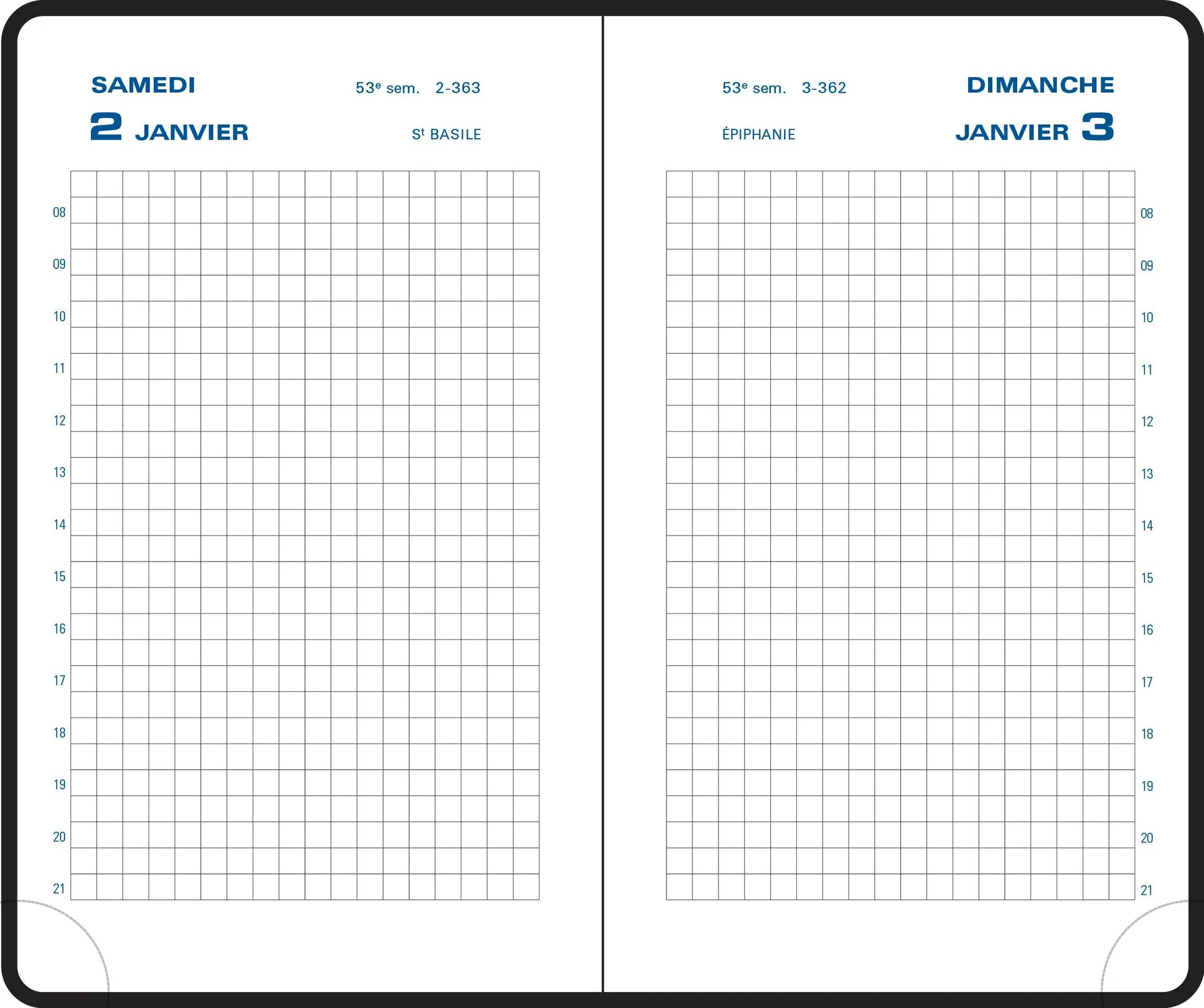EXA Agenda Journalier Plastique 90x146-Agenda-Exacompta-Papeterie du Dôme