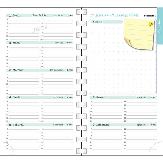 EXA Agenda SAS Semainier Lady 16S Color Design-Agenda-Exacompta-Papeterie du Dôme