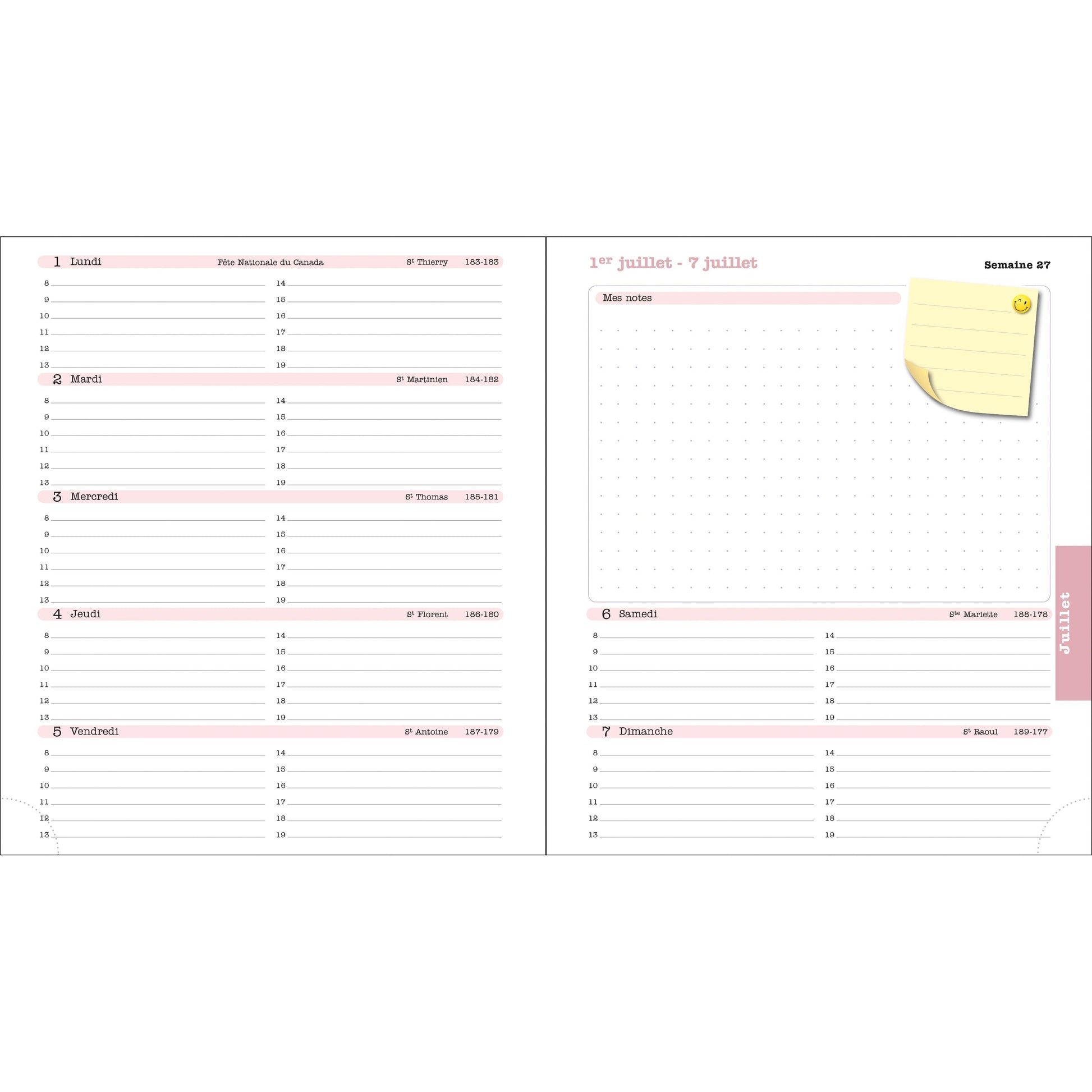 EXA Agenda SAS Semainier Lady 18S Color Design-Agenda-Exacompta-Papeterie du Dôme