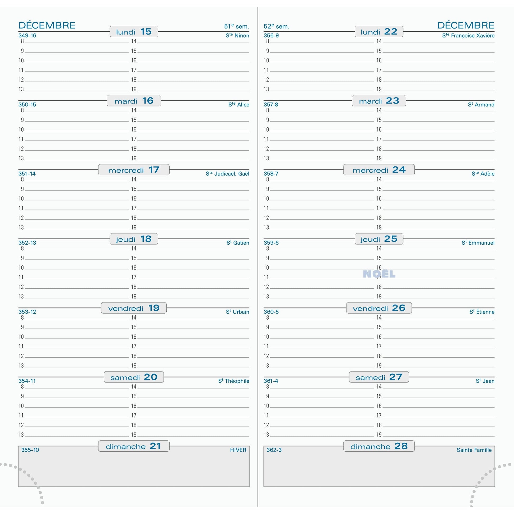 EXA Agenda SL 17 Cassandra Semainier-Agenda-Exacompta-2024-Couleur Aléatoire-Papeterie du Dôme