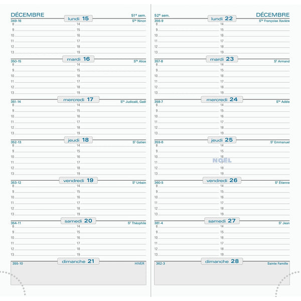 EXA Agenda SL 17 Cassandra Semainier-Agenda-Exacompta-Papeterie du Dôme