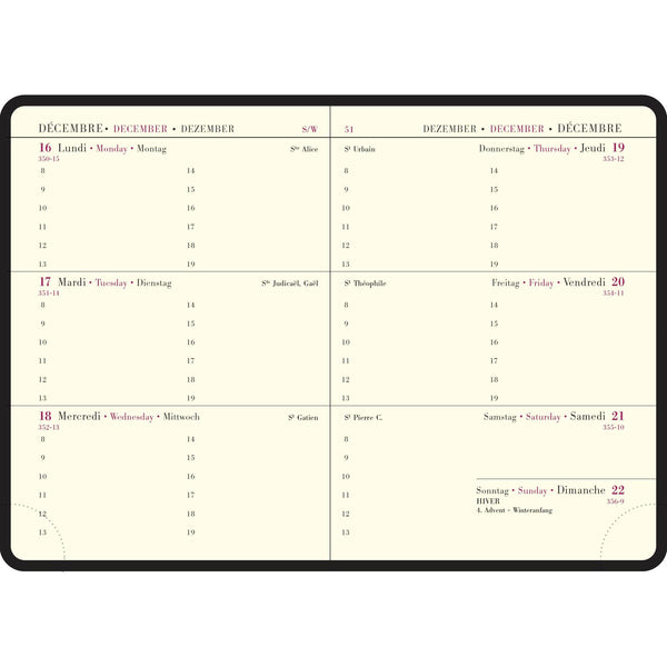 EXA Agenda Semaine Planifiée 13 Volga Semainier-Agenda-Exacompta-Papeterie du Dôme