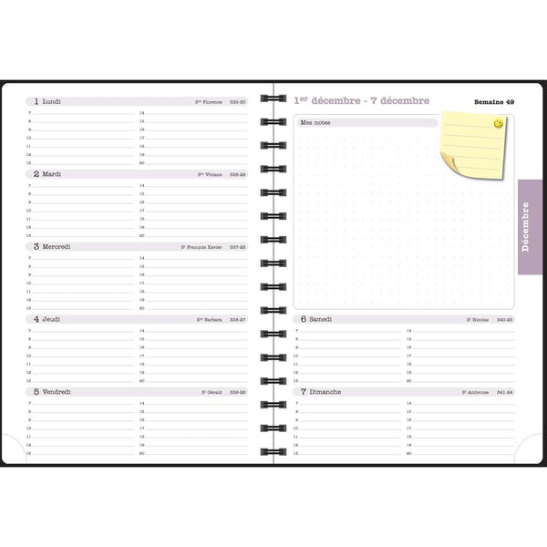 EXA Agenda Semainier Bureau Lady 20S Ariel-Agenda-Exacompta-Papeterie du Dôme
