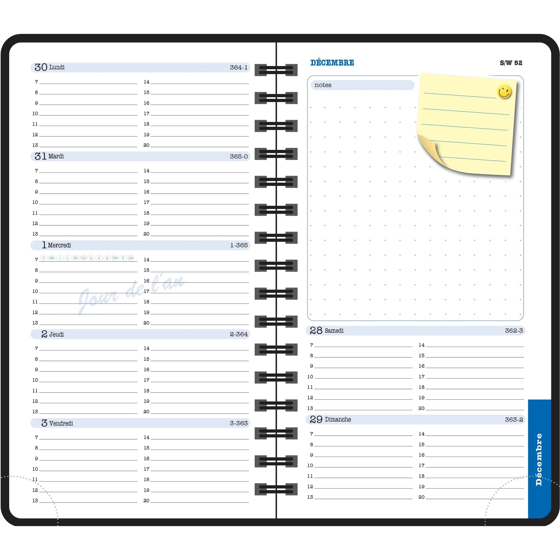 Kartotek Agenda Perpétuel Monthly Planner A4 – Papeterie du Dôme