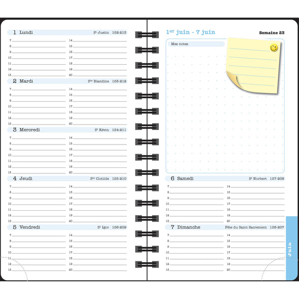 EXA Agenda Semainier Lady 16S Spirale Sophie Adde-Agenda-Exacompta-Papeterie du Dôme