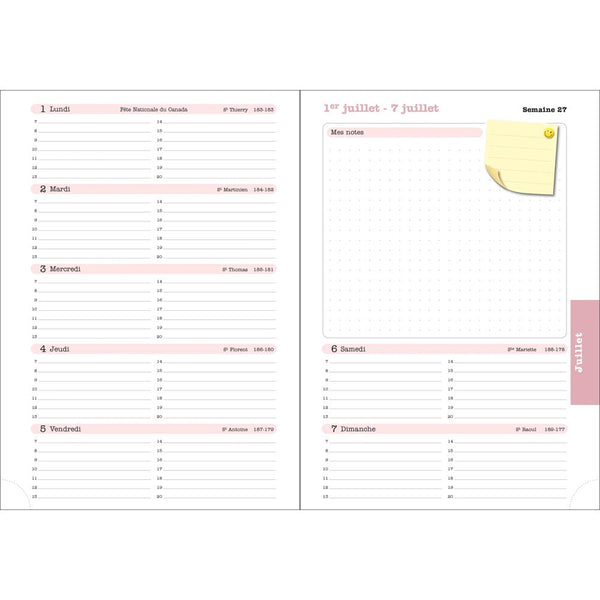 EXA Agenda Semainier Lady 20S SAS Nubia-Agenda-Exacompta-Papeterie du Dôme