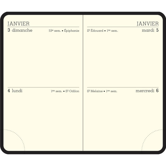 EXA Agenda Winner 2J/P 75x115 Fermeture-Agenda-Exacompta-2024-Couleur Aléatoire-Papeterie du Dôme