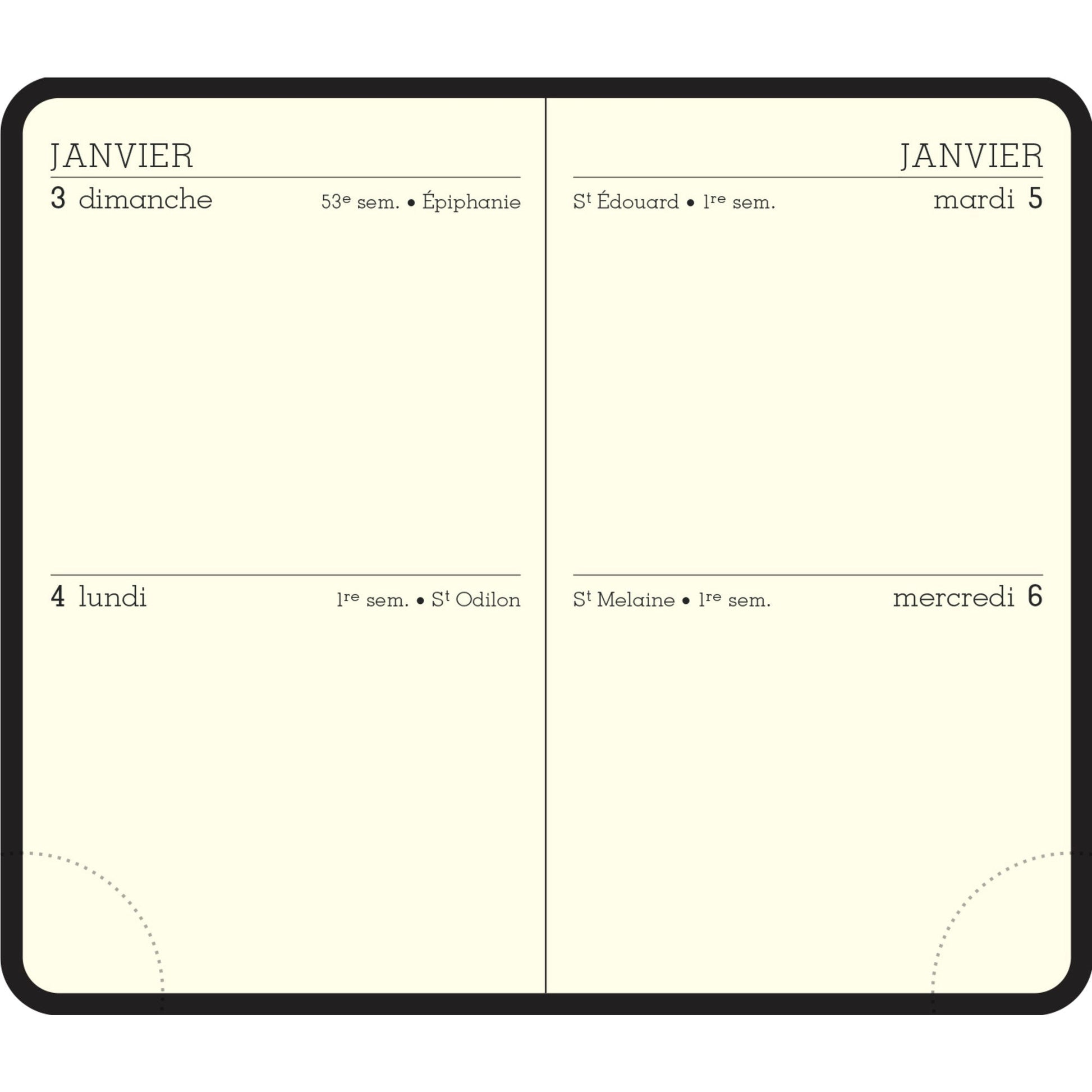 EXA Agenda Winner 2J/P 75x115 Fermeture-Agenda-Exacompta-Papeterie du Dôme