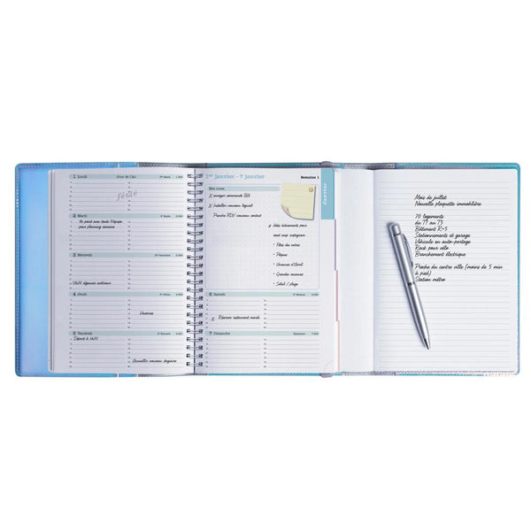 EXA All in One Semainier Lady 20S Iris-Agenda-Exacompta-Papeterie du Dôme