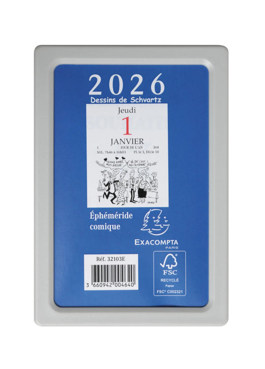 EXA Bloc Éphéméride Comique 65x97-Agenda-Exacompta-Papeterie du Dôme