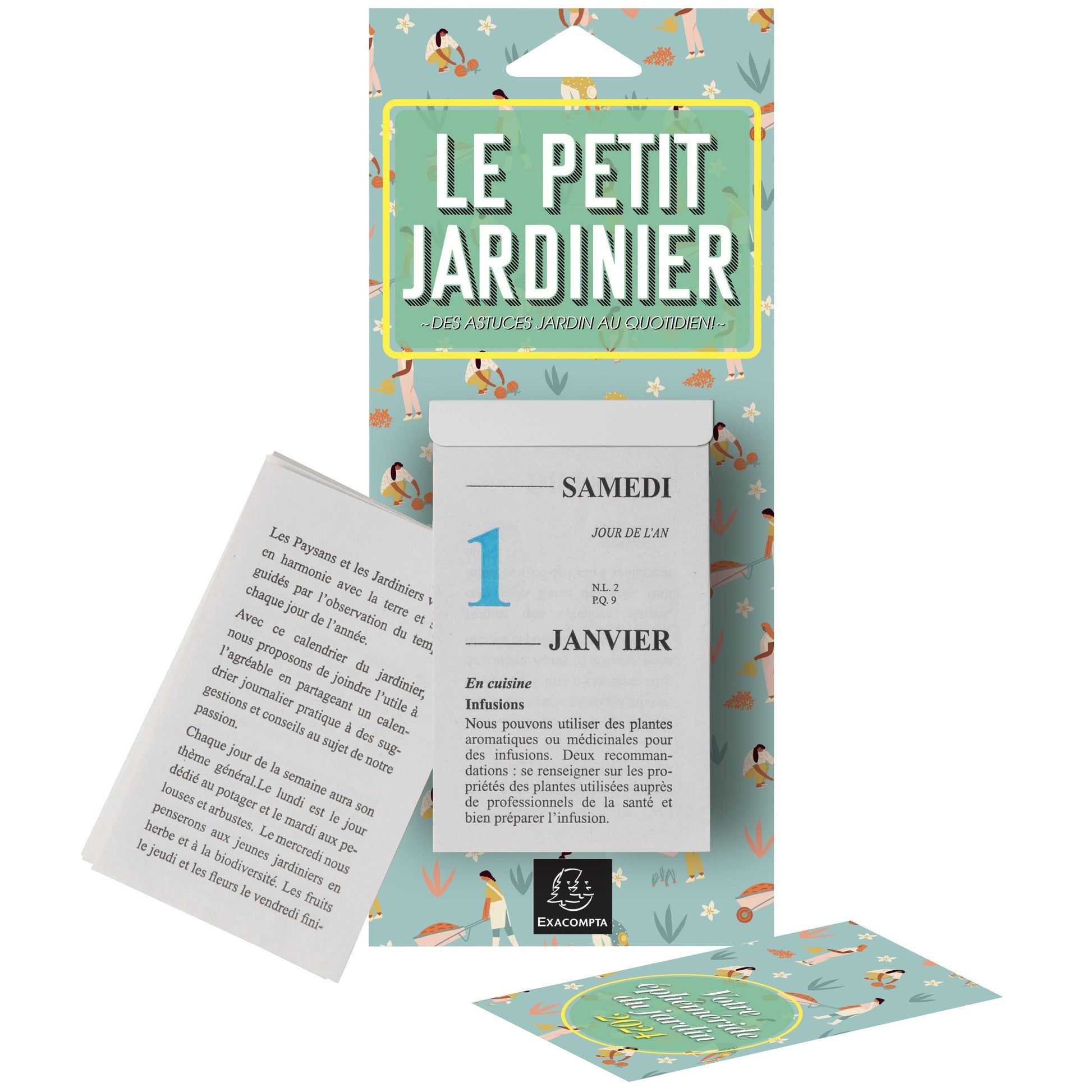 Exacompta Bloc Éphéméride Petit Jardinier – Papeterie du Dôme