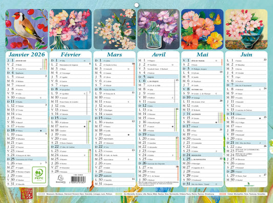 EXA Calendrier Illustré Sophie Adde 29x22-Calendrier-Exacompta-Papeterie du Dôme