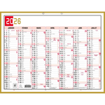 EXA Calendrier Mémento Tricolore 43x33-Calendrier-Exacompta-Papeterie du Dôme