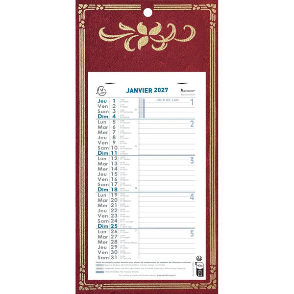 EXA Calendrier Mensuel Support Skytos 16x33-Calendrier-Exacompta-Papeterie du Dôme