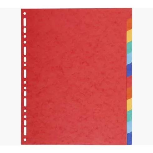 EXA Intercalaires Carte A4 Maxi 12 Positions-Intercalaires-Exacompta-Papeterie du Dôme