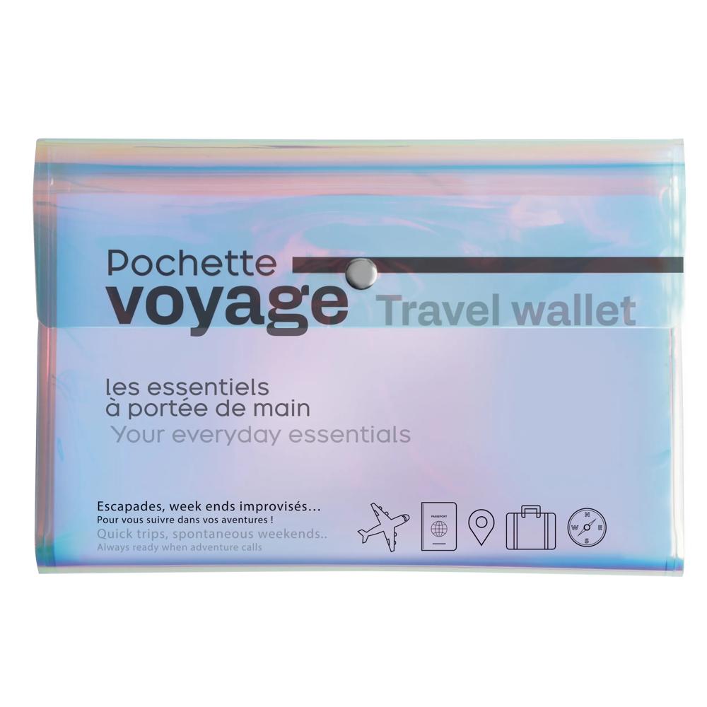 EXA Pochette Voyage Iris-Accessoire de voyage-Exacompta-Bleu-Papeterie du Dôme